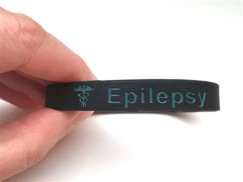 Epilepsy Medical Alert Wristbands Bracelets Epileptic Silicone | Etsy