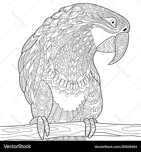 Coloring Pages Of A Parrot