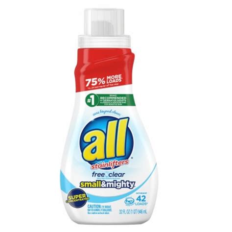 All With Stainlifters Free & Clear Liquid Laundry Detergent, 32 fl oz - Kroger