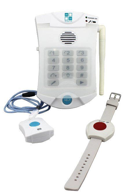 Medical Alert Systems for Seniors No Monthly Fee with Waterproof Help Buttons. Family Caregiver ...