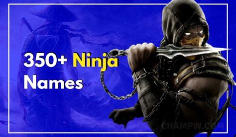 350+ Ninja Names For Your Fantasy Character