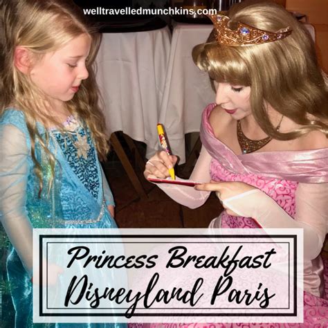 Princess Breakfast at Disneyland Paris - Well Travelled Munchkins