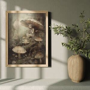 Forest Fairy Cottagecore Prints, Mushroom Decor, Fairycore Wall Art ...