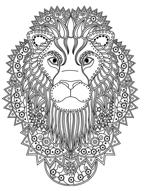 Lion Mandala Coloring Pages at GetDrawings | Free download