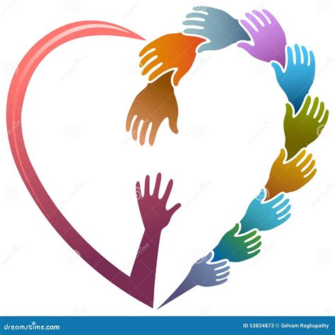 Helping hands stock vector. Illustration of future, caring - 53834873