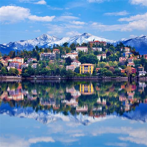 Verbania Town on the Lake Maggiore Stock Image - Image of town, view: 58033523