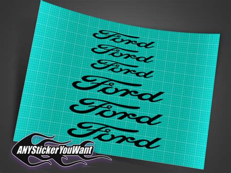 Ford Logo Vinyl Decal Sticker | ANYStickerUWant.com