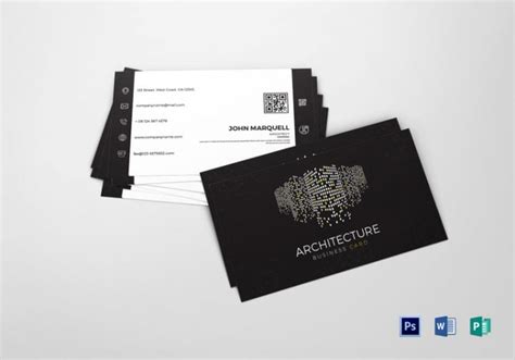 12+ Architect Business Card Designs & Templates - PSD, AI, InDesign, PDF, Word