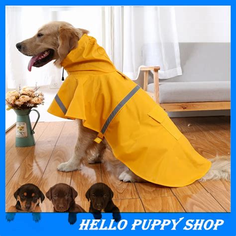 New Large Dog Raincoat Dog Coat Leisure Pet Clothes bBig Dog Raincoat-in Dog Raincoats from Home ...