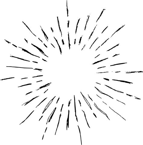 6 Vintage Starburst Drawing (PNG Transparent) | OnlyGFX.com