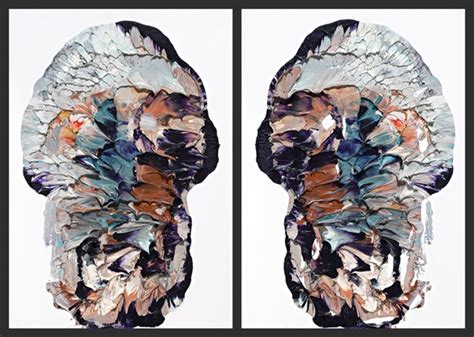 Skull, Rorschach no. 4 diptych by Ben Quilty on artnet