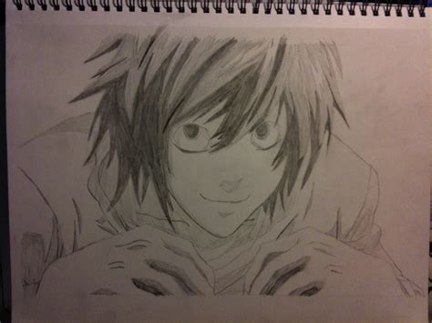 My drawing of L - Death Note Photo (36964068) - Fanpop