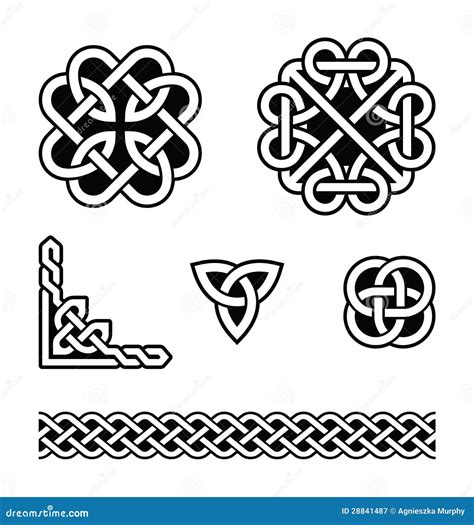 Celtic Knots Patterns - Royalty Free Stock Photography - Image: 28841487