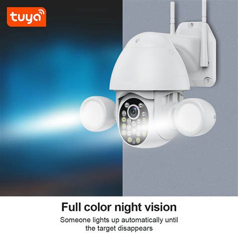 Tuya Smart Camera Security Surveillance Wifi 3MP HD Camera With Night Vision Automatic Track ...