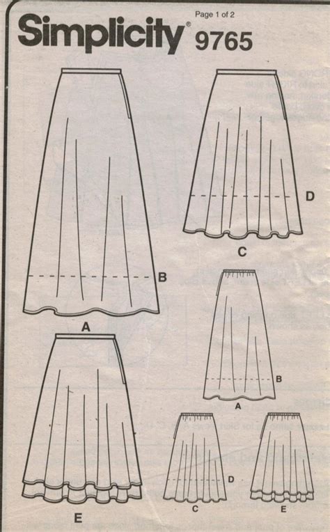 Printable Free Skirt Patterns
