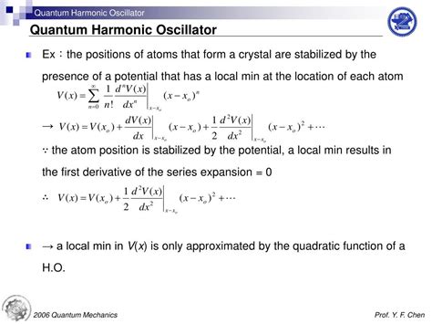 PPT - Quantum Harmonic Oscillator PowerPoint Presentation, free download - ID:5658634