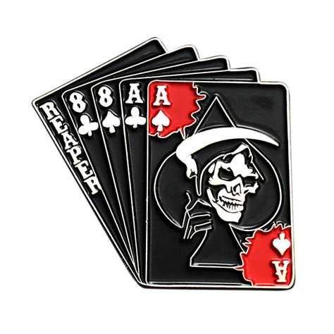 Reaper Dead Man's Hand Pin – MILTACUSA