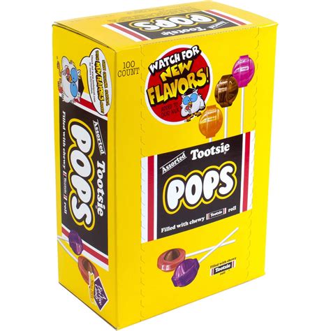 Tootsie Pops Assorted Flavors, 100 count - Walmart.com