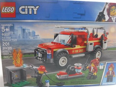 New LEGO City: Fire Chief Response Truck 201 pieces (60231) For Ages 5 And Older | Lego city ...