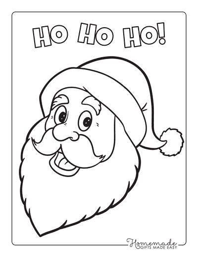 Coloring Pages Of Santa