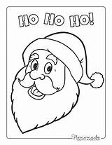 Coloring Pages Of Santa sketch template