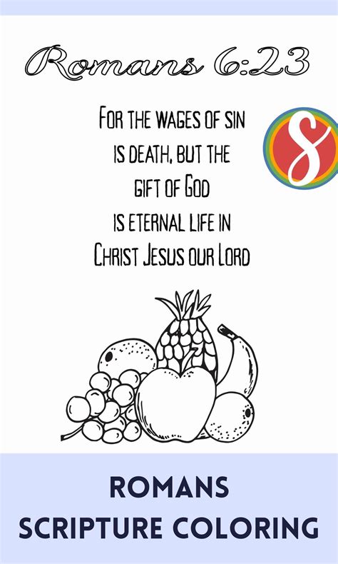 Free Romans Scripture Coloring Pages — Stevie Doodles