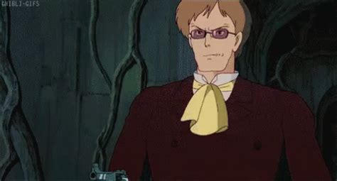 ムスカ GIF – Castle In The Sky Colonel Muska Fire Arm – Ищите GIF-файлы и ...