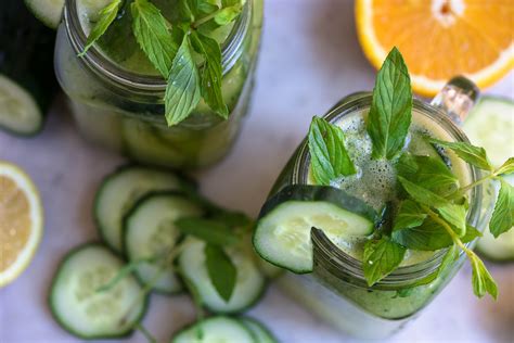 Cucumber Mint Green Tea Recipe