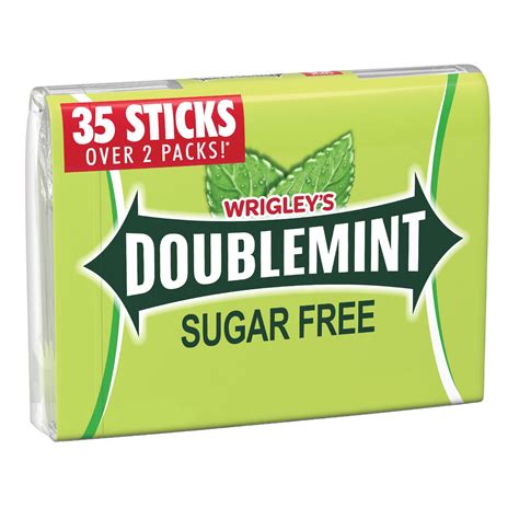 Wrigley's Doublemint Mint Gum Sugar Free Chewing Gum - 35 Stick - Walmart.com