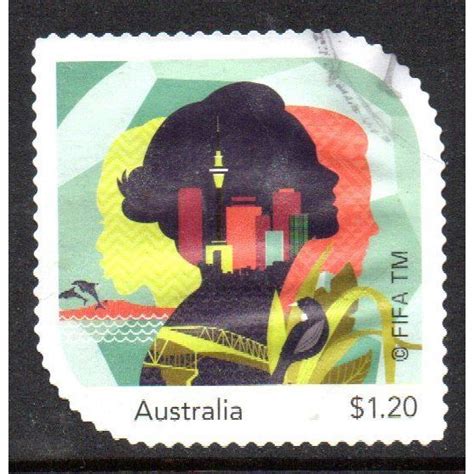 AUSTRALIA: 2023, FIFA WOMENS WORLD CUP. AUCKLAND, USED S/A STAMP 101/ ...