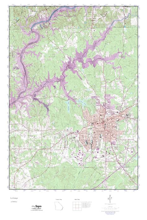 MyTopo La Grange, Georgia USGS Quad Topo Map