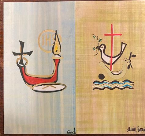 Covenant Symbols Holy card - set of 2