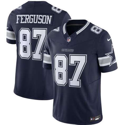 Jake Ferguson Dallas Cowboys Navy Jersey - All Stitched - Nebgift