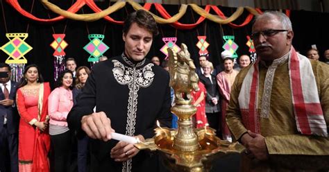 Canadian PM Justin Trudeau Celebrates Diwali Wearing A Sherwani