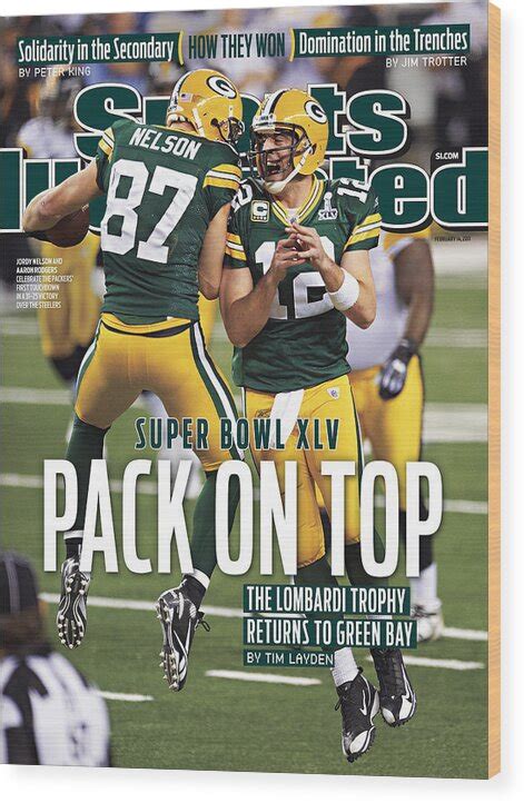 Green Bay Packers Vs Pittsburgh Steelers, Super Bowl Xlv Sports Illustrated Cover Wood Print by ...