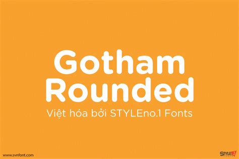 Gotham Rounded Font