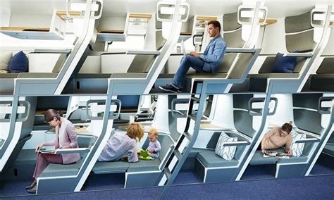 De cabine duplex a beliche: as curiosas ideias para as viagens de avião no futuro - Pequenas ...