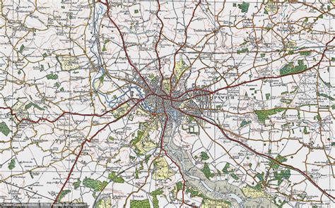 Historic Ordnance Survey Map of Ipswich, 1921