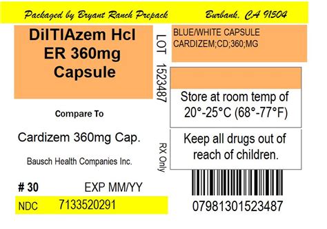 DILTIAZEM HCL CD- diltiazem hydrochloride capsule, coated, extended release