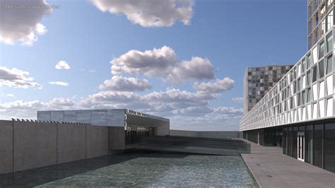 International Criminal Court Building 3D Model $139 - .3ds .blend .c4d ...