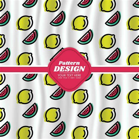 fruit pattern background design 25409322 Vector Art at Vecteezy