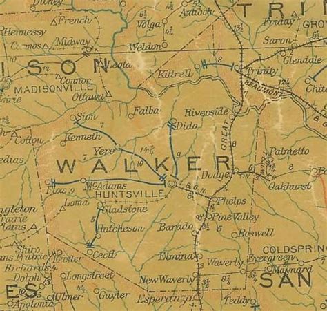 Walker County Texas. | Walker county, Map, Texas map