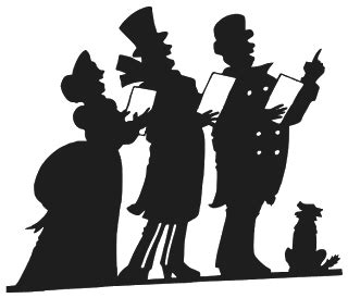 Carolers | Silhouette christmas, Christmas scenes, Christmas carol