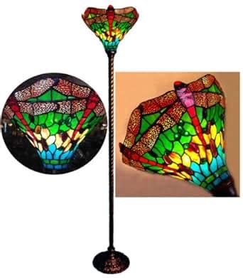 Tiffany-style Dragonfly Torchiere Floor Lamp 14" Shade - - Amazon.com