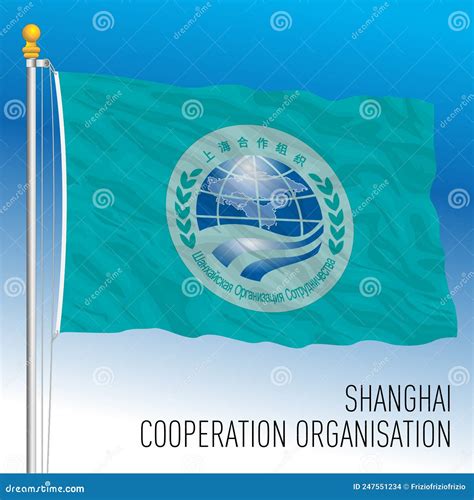 SCO Shanghai Cooperation Organisation Map, Illustration | CartoonDealer ...