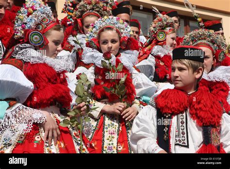 The Ride of the Kings. Traditional folklore festival in Vlcnov, Czech ...