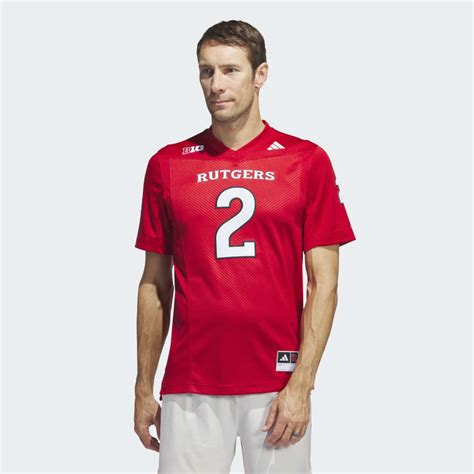 adidas Rutgers Football Off-Field Home Jersey - Red | Free Shipping ...