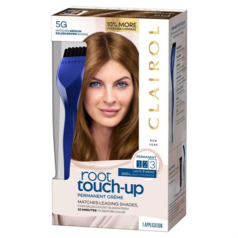 Clairol Root Touch-Up Permanent Creme Hair Color, #5G Matches Medium Golden Brown Shades