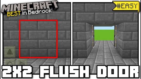 Minecraft Bedrock - 2x2 FLUSH PISTON DOOR ( Jeb Door )[ Tutorial ] PS4 ...