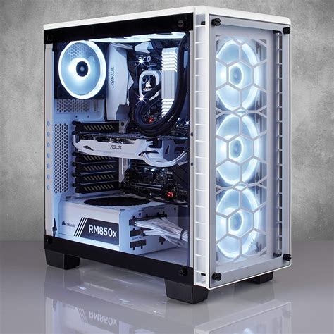 Corsair Crystal Series 460X RGB Compact ATX Mid-Tower Computer Case — White | CC-9011129-WW Buy ...